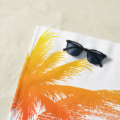 トロピカルカセットレインボーサンセットビーチタオル ビーチタオル (インサイチュ)