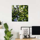 トロピカルカタルパの木の野生自然 ポスター (ホームオフィス)