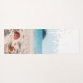 トロピカルカッコいいビーチサンドシーシェル ヨガマット (裏面(横))