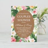 トロピカルカップルシャワー招待状 招待状 (スタンド正面)