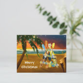 トロピカルカヤッククリスマスツリー シーズンポストカード (スタンド正面)