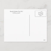 トロピカルカヤッククリスマスツリー シーズンポストカード (裏面)