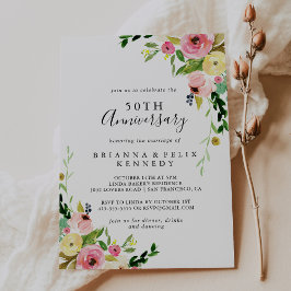トロピカルカラフルオータム50周年結婚記念日 招待状