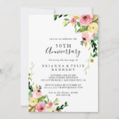 トロピカルカラフルオータム50周年結婚記念日 招待状 (正面)