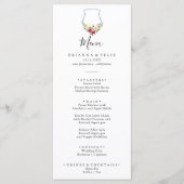 トロピカルカラフルクレストフローラディナーメニュー メニュー (正面)