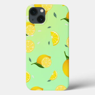 トロピカルカラフルシトラス サマー オレンジ レモン スライス iPhone 13ケース