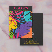 トロピカルカラフルパーム葉イヤリングホルダー