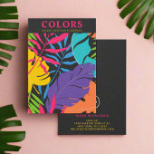 トロピカルカラフルパーム葉イヤリングホルダー