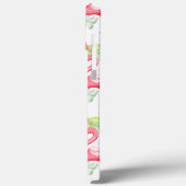 トロピカルカラフルフラミンゴと葉P&モノグラム Case-Mate iPhoneケース (裏面 / 左)