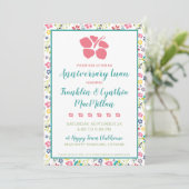 トロピカルカラフルフラワーズルアウ（ハワイ式宴会） 招待状 (スタンド正面)