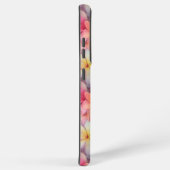 トロピカルカラフルプルメリアフランギパニパターン(の模様が)ある SAMSUNG GALAXYケース (右側面)