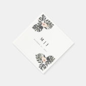 トロピカルカラリリリミニマリスト結婚のカクテル スタンダードカクテルナプキン (角)