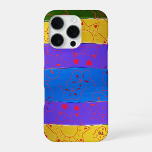 トロピカルカラーiPhoneケース iPhone 16 Proケース