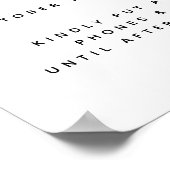 トロピカルカラ結婚リリーのプラグを抜いた歓迎サイン ポスター (角)