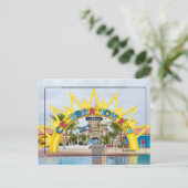 トロピカルカリビアン旅行写真記念品 ポストカード (スタンド正面)