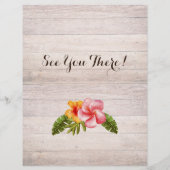 トロピカルカリブのビーチパーティーイベントフライヤー チラシ (裏面)