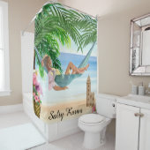 *~*トロピカルカルマビーチウーマンハンモックAR29シャワー シャワーカーテン (インサイチュ)