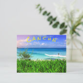 トロピカルカンクンメキシコビーチシーパラダイス ポストカード (スタンド正面)