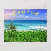 トロピカルカンクンメキシコビーチシーパラダイス ポストカード (正面)