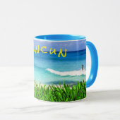 トロピカルカンクンメキシコビーチシーパラダイス マグカップ (正面右)