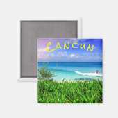 トロピカルカンクンメキシコビーチシーパラダイス マグネット (正面/裏面)