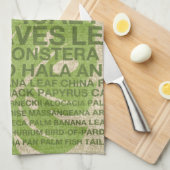 トロピカルガーデンぶら下がったウォールと キッチンタオル (四つ折り)