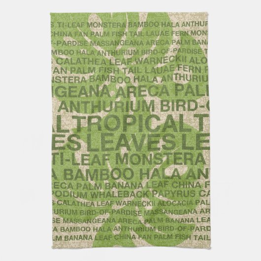 トロピカルガーデンぶら下がったウォールと キッチンタオル (縦)