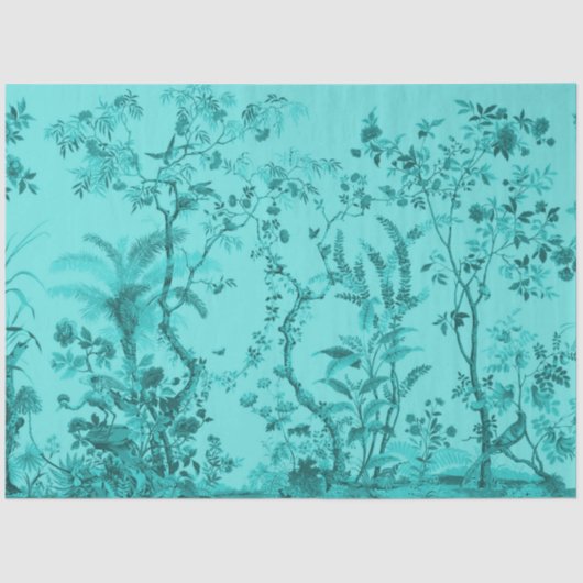 トロピカルガーデンアンドバードデコパージュ紙 薄葉紙 (正面)