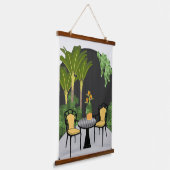 トロピカルガーデンコートヤード 吊り下げ型タペストリー (傾斜あり)