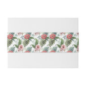 トロピカルガーデンゴールドフォイル結婚ズカスタムモノグラム 招待状ベリーバンド (裏面例)