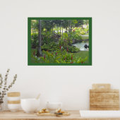 トロピカルガーデンシーン ポスター (キッチン)