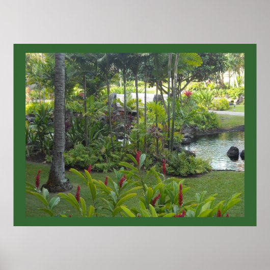 トロピカルガーデンシーン ポスター (正面)