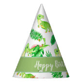 トロピカルガーデンベビーブランケットのかわいいディノ パーティーハット (左)
