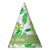 トロピカルガーデンベビーブランケットのかわいいディノ パーティーハット (右)