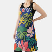 トロピカルガーデンモダン表現主義アートワーク エプロン (インサイチュ)