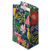 トロピカルガーデンモダン表現主義アートワーク スモールペーパーバッグ (正面アングル)