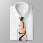 トロピカルガーデンモダン表現主義アートワーク ネクタイ (タイ)