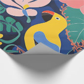 トロピカルガーデンモダン表現主義アートワーク ラッピングペーパー (角)