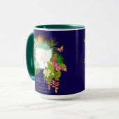 トロピカルガーデンモノグラム海軍 マグカップ (正面左)
