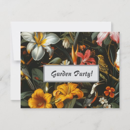 トロピカルガーデン招待 招待状 (正面)