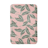 トロピカルガーデン葉パターン バスマット (正面縦)