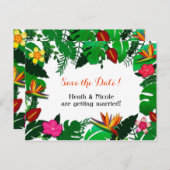 トロピカルガーデン離れズの日付はがきを保存 案内ポストカード (正面/裏面)