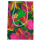 トロピカルガーデン離れフローラルアウ（ハワイ式宴会）パーティー抱き枕 ミディアムペーパーバッグ (裏面)