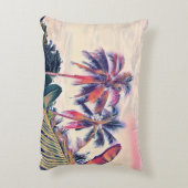 トロピカルガーデン、サンセットパームシーン。 アクセントクッション (裏面(縦))