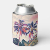 トロピカルガーデン、サンセットパームシーン。 缶クーラー (缶正面)