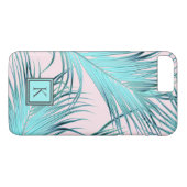 トロピカルガーリーアイランドパームフロントとモノグラム Case-Mate iPhoneケース (裏面(横))