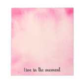 トロピカルガーリーピンクピーチウォーター色 ノートパッド (正面)