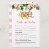 トロピカルガールスロスベビーシャワーがベビーを願う (正面/裏面)