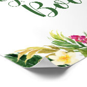 トロピカルガールスロスベビーシャワーゲストブック ポスター (角)