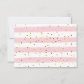 トロピカルガールスロスベビーシャワーサンキューカード サンキューカード (裏面)